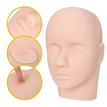 LASHVIEW Eyelash Extension Kit, Lash Extension Practice Kit, with Mannequin Head Practice Exercise Set, Training Lash Extension Supplies