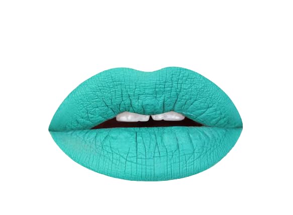 Aromi Sea Foam Matte Liquid Lipstick | Aqua, Aquamarine Lip Color, Blue Green, Smudge and Transfer Proof, Long-Lasting, Vegan, Cruelty-free (Sea Foam)
