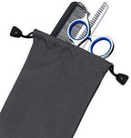 Hair Cutting Scissors Shears Set, ekuci Professional Home Haircutting Scissors Thinning Shears Kit with Free Comb and Storage Bag for Men Women Home Salon Barber Cut Kit (Silver)