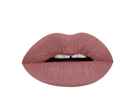 Aromi Sepia Brown Matte Liquid Lipstick | Grey Brown Lip Color, Greige, Vegan and Cruelty-free, Waterproof, Long-Lasting Lipstick, Dye-free (Sepia Brown)