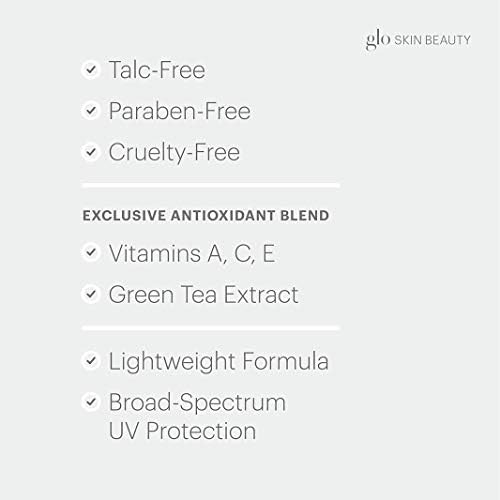 Glo Skin Beauty Luminous Liquid Mineral Foundation Makeup with SPF 18 (Café) - Improves Uneven Skin Tone, Smooths & Corrects Imperfections, Sheer to Medium Coverage, Dewy Finish