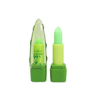BINGBRUSH Aloe Vera Color Changing Green Lipstick Queen, Long Lasting Lip Care Nutritious Lip Balm Moisturizer Magic PH Lipstick Temperature Change Lip Gloss Makeup Set for Women (3Pcs Aloe Vera)