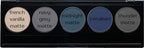 Matte Cool Tone Blue & Silver Vegan Eyeshadow Palette; Talc, Paraben & Cruelty Free