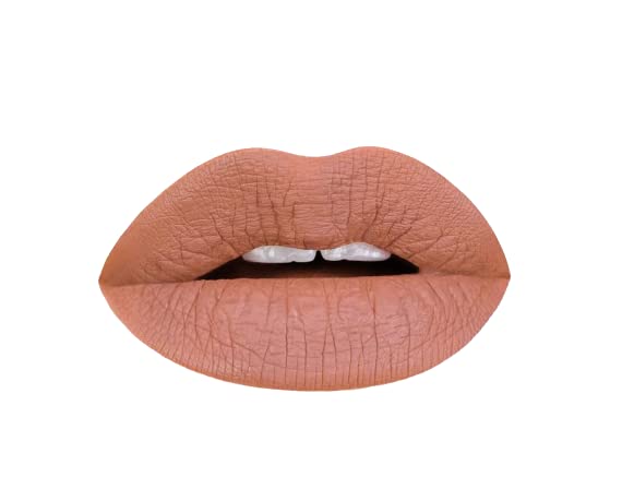 Aromi Matte Liquid Lipstick | Long Lasting, Waterproof, Sand Beige Lip Shade, Tan, Smudge + Transfer Proof, Gluten Free, Vegan Makeup (Caramel Nude)