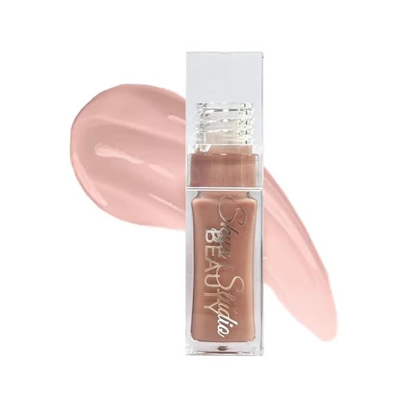 Juicy Lux Hydrating Lip Oil, Deeply Nourishing Lip Oil with Hyaluronic Acid, Coconut Oil, Argan Oil, Shea Butter and Vitamin E, Non-Sticky Plumping, SPF Protection (Crème Brulee)