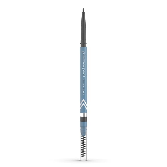 Prime Prometics PrimeBrow Pencil for Mature Women – Ultra-Precise Tip for Natural, Hair-Like Strokes – Smudge-Proof & Long-Lasting Wear – Great for Thinning, Sparse, or Graying Brows (Silver Queen)