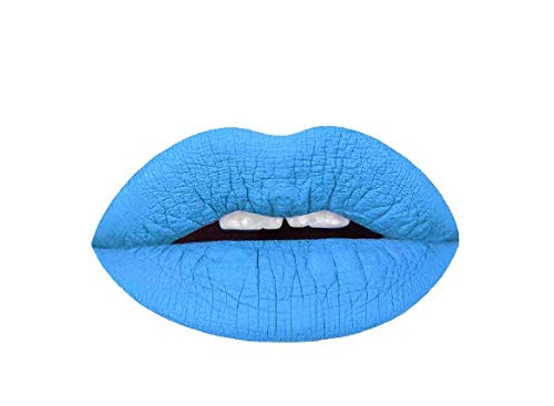 Aromi Baby Blue Matte Liquid Lipstick, Light, Sky Blue Lip Color, Vegan + Cruelty-free Beauty, Long-lasting, Waterproof (Baby Blue)