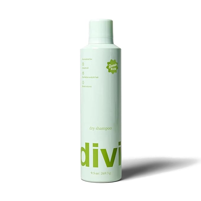 Divi Dry Shampoo Spray for Women - Formulated to Absorb Oil, Balance the Scalp and Extend Time Between Washes - Free of Benzene, Butane, Propane and Talc, 9.5 oz (1 Pack)