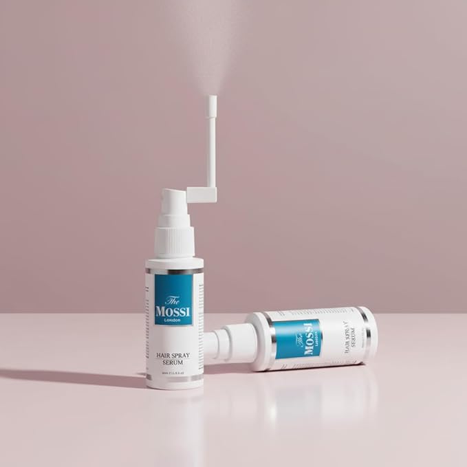 The Mossi London Hair Spray Serum 60Ml For Hair Regrowth - Prevents Post-Transplant Hair Loss - Stimulates New Hair Growth - Fast and Effective Results