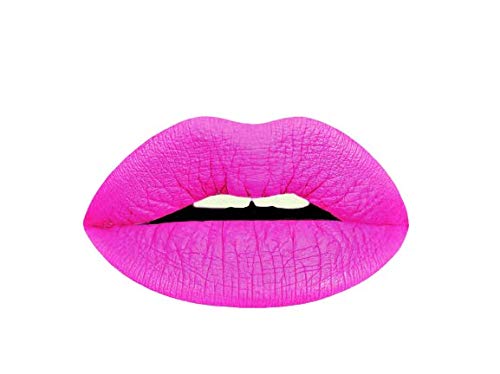 Aromi Bright Pink Matte Liquid Lipstick for Women | Long-Lasting, Magenta Lip Color, Vegan, Blue Undertones, Fuchsia (Pink Peonies)