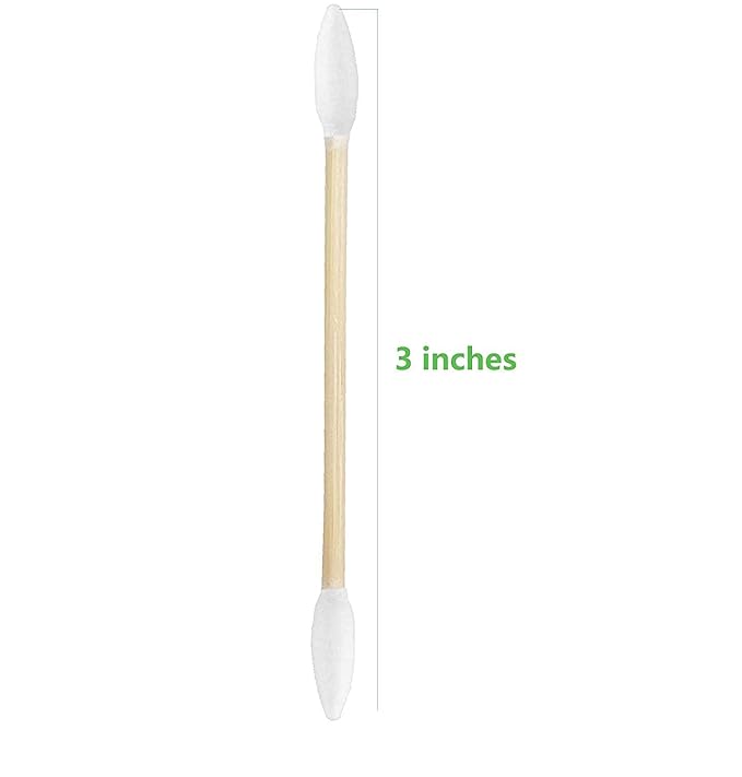 2000pcs Precision Tip Cotton Swabs for Makeup, Bamboo Sticks and Double Pointed