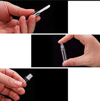 12Pcs 1.2ml Mini Empty Refillable Clear Plastic Lip Gloss Tubes Cosmetic Makeup Sample Packing Storage Container Vial Pot(Black)