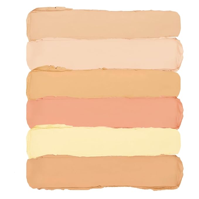 KimChi Chic Undercover Hoe Corrector Palette - Full Coverage Concealer, Creamy, Long Wearing, Hides Dark Circles & Blemishes Cruelty Free, Light 0.25oz
