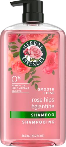 Herbal Essences Rose Hips Shampoo - Smooth, Shiny Hair with Vitamin E & Jojoba, Safe for Color Treated Hair, Floral Scent, Cruelty-Free, Dermatologist-Tested, 29.2 Fl Oz (Pack of 2)