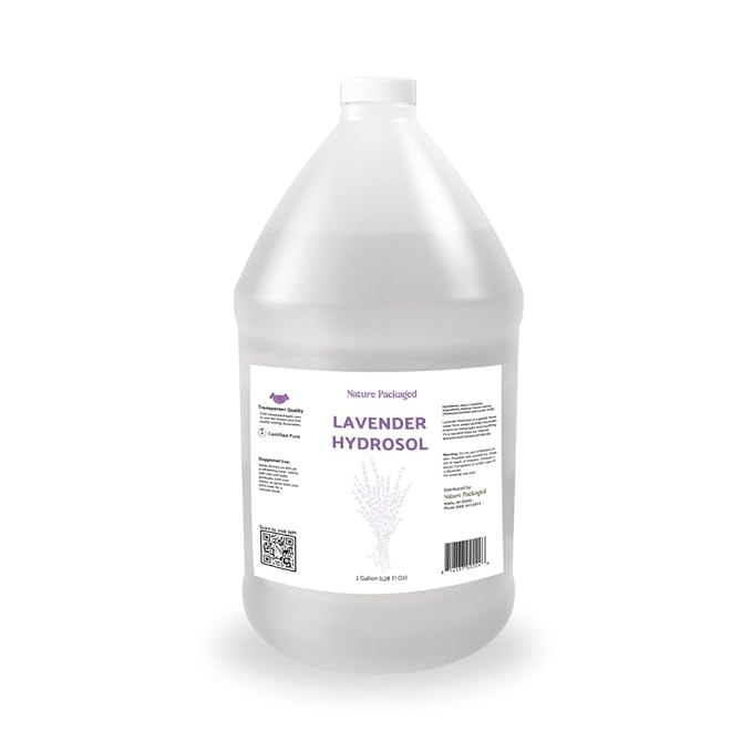 Lavender Hydrosol - Pure Steam Distilled Floral Water Spray for Face Toner, Facial Mist & DIY Skincare - Lavandula Angustifolia Hydrating Skin Refresher & Linen Spray - 100% Natural 1 Gallon