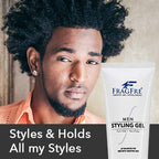 "FRAGFRE Hair Styling Gel, 8 fl oz, Extra Hold, Non Toxic & Flaky, Alcohol Free, Unscented, Color Safe, Provides Strong Firm Hold, No Residue, For Men and Women"