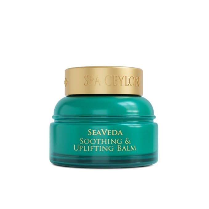 SPA CEYLON SeaVeda Soothing & Uplifting Balm – Citrus, Spearmint & Patchouli Essential Oil Balm, 100% Natural, Vegetarian, Silicone & Paraben Free, 25g