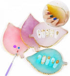 1Pc White Resin Nail Art Palette Makeup Mixing Palette Gold Edge Nail Art Tool Gel Design Nail Art Makeup Mixing Tray DIY,Nail Art and Polish,Beauty and Personal Care,Foot, Hand and Nail Care