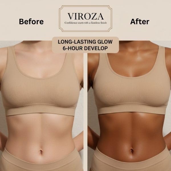 Self Tanner Mousse Natural Medium to Dark Tan for Cooler Skin Tones Vegan Organic Self Tanning Lotion DHA-Free Tanning Foam for Face & Body Streak-Free Fake Tan with Coconut Scent (200ml / 7 fl. oz)