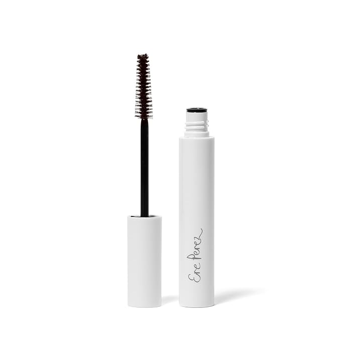 Ere Perez - Avocado Waterproof Mascara | Lengthen, Nourish, Enhance, Strengthen | Long-Lasting, Sensitive Eye Safe | Mamey + Camelia Oils | Vegan, Cruelty-Free, Clean Beauty (Brown, 0.35 oz | 10 ml)