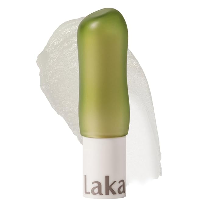 Laka Soul Vegan Lip Balm (4 Shades) Tinted, 3.9g/0.13oz, Deep Nourishing Plant-Based Lip Moisturizer, Vegan Lip Balm for Dry, Cracked and Chapped Lips (#Clear)