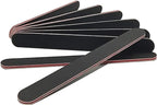 21 Pcs Nail File 100/180 Grit Nail Files,Black Double Sided Emery Boards