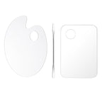2 Pcs Acrylic Cosmetic Makeup Palette + 1