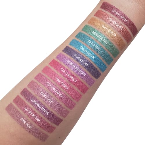 Aromi Metallic Matte Liquid Lipstick | Dusty Pink, Light Mauve Lip Color for Women, Shimmery Finish, Long-lasting (Fairy Tale)