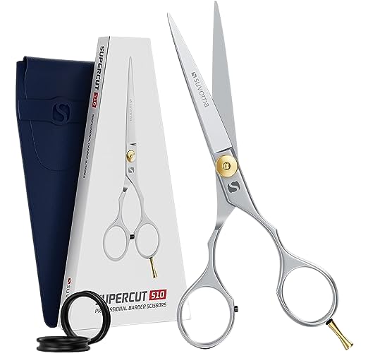 Suvorna hair scissors professional - hair cutting scissors to cut hair - barber shears for hair cutting- 6.5" Stainless Steel hair shears for women, men - hair cutting shears for barber and salon