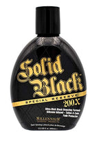 Millennium Tanning Solid Black Special Reserve 200X, Tanning Lotion w/Tattoo Protector, 13.5 Ounces