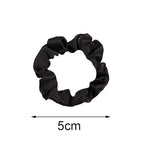 12Pcs Satin Hair Scrunchies, Black Scrunchies Hair Ties Elastic Hair Bands Ponytail Holder Hair Accessories Stocking Stuffers Gifts for Women Girls