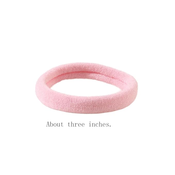 100 Pcs Hair Ties No Damage Elastic Hair Bands for Women Girls, Soft Ponytail Holders for Thick and Thin Hair, Bulk Pack Seamless Hair Accessories