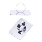 10pcs Manicure Spatula Nail-art Palette Stainless Steel Manicure Pallet Nail Art Ring Stainless Steel Pallet