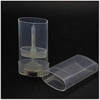 10PCS 15ml 0.5oz Clear Empty Plastic Oval DIY Lipstick Lip Balm Lip Gloss Tubes Deodorant Crayon Chapstick Tube Bottle Containers Oval Holder Case Pipe