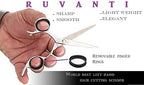 Ruvanti Left Handed Hair Cutting Scissors 6.5” - Professional Shears, Sharp Hairdressing/Haircutting Scissors for Men/Women