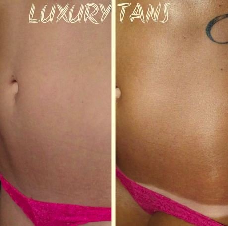 Tan Alchemy, Aussie Bronze 8 oz of 10%, Med/Med Dark DHA Sunless Airbrush Spray Tanning Solution (8oz)