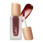Laka Fruity Glam Tint, 4.5g/0.15oz, Glowing Lip Stain with Wide Color Spectrum, Hydrating & Lightweight Texture, Long-Lasting Bold Stain, Non-Sticky, Vegan, K-Beauty (#120 Caffeine rose)