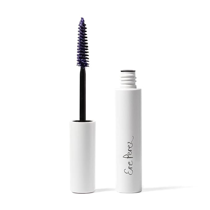 Ere Perez - Natural Almond Oil Mascara | Strengthen, Lengthen, Nourish Lashes | Smudge-Proof, Water Resistant, Low Irritation | Vegan, Cruelty-Free, Clean Beauty (Mauve, 0.35 oz | 10 ml)