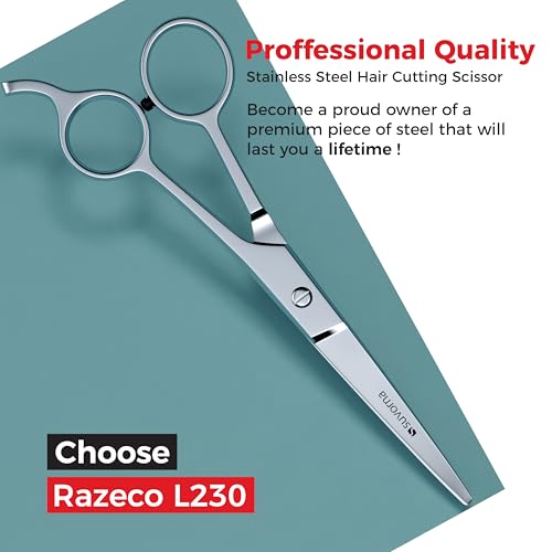 Suvorna 6.5" Professional Hair Cutting Scissors – Stainless Steel Haircut Scissors for Hair Trimming & Grooming - Hair Scissors Professional for Barbers & Homeuse - Hair Shears for Women & Men