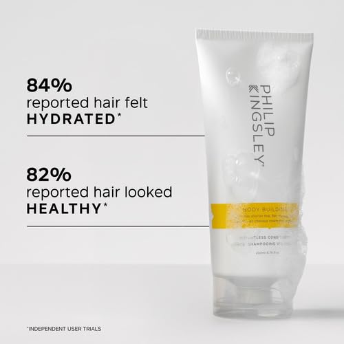 PHILIP KINGSLEY | Body Building Weightless Conditioner | Volumizing Conditioner for Fine, Limp, Flat, Flyaway Short Hair | Hydrates, Thickens, Lifts and Adds Volume and Shine | 6.76oz