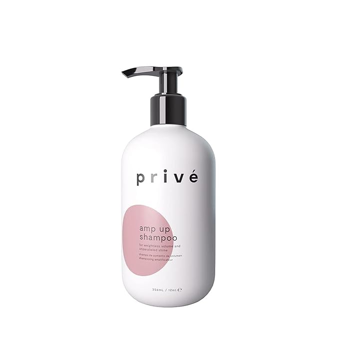 Privé Amp Up Volumizing Shampoo for Fine, Thin Hair - Lightweight, Sulfate-Free Hair Shampoo for Women & Men - Adds Body, Lift & Shine and Refreshes Scalp - Formulated with Bamboo & Acai