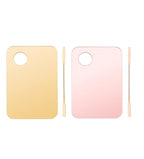 2 Pack Makeup Palette with Spatula,Acrylic Cosmetic Nail-art Artist Mixing Palette for Mixing Foundation Nail Art Eye Shadow Palette