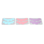 15 Pairs Eyelash Extension Under Eye Pads Cloud Shaped Reusable Silicone Lash Grafting Eye Pads Blue