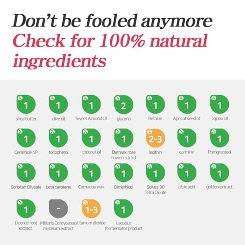 Lux Triple Lip Cure Balm (RABBIT ROSE (Berry Pink)) (+8 more colors) Petrolatum/Paraben Free, Lip Butter,lip balm hydrating,tinted moisturizer (0.17 oz)