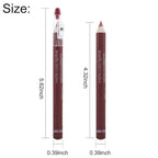 12 Pcs Natural Nude Brown Beige Colors Lip Liner Lipstick Pencils Set for Daily Makeup,Easy to Apply & Remove,Waterproof (set08)