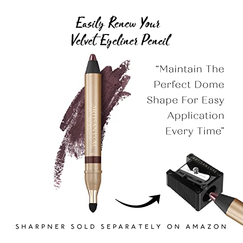 Artisan L'uxe Beauty Velvet Jumbo Eyeliner Pencil Smokey Eyes in 3 Minutes Water Proof, Smudge Proof, Long Lasting Age Defying Essential Oils Tempt (Shade: Deep Plum)