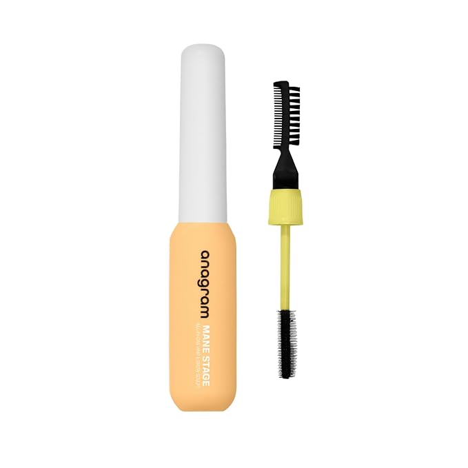 anagram Mane Stage All-in-One Hair & Brow Sculpt, Clear, Gel, Flyaway Tamer, Brow Gel & Edge Control, Vegan & Cruelty-Free, 0.39 fl oz