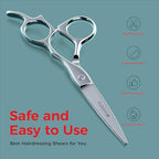 Suvorna 6.5″ Professional Hair Cutting Scissors – Stainless Steel Barber Shears for Hair Cutting & Trimming - Hair Cutting Shears for Professionals & Homeuse - Hair Shears for Women & Men