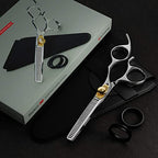 Suvorna 6.5” Thinning Shears for Hair Cutting, Trimming and Styling. Stainless Steel Texturizing Shears, blending shears and Layering Scissors for Cutting Hair for Women, Men and Adults