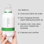 PHILIP KINGSLEY | Flaky Scalp Curl Shampoo | Anti‑Dandruff Shampoo for Curly, Coily & Wavy Hair | Calms & Clears Flakes Without Stripping Color | 8.45 oz